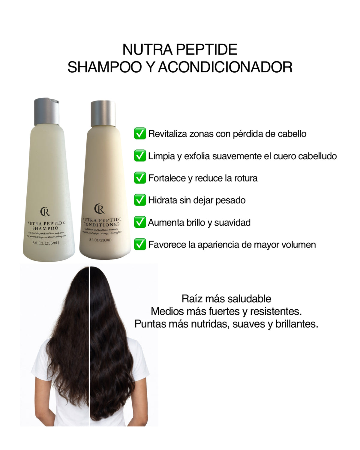 Shampoo y acondicionador Nutra peptide