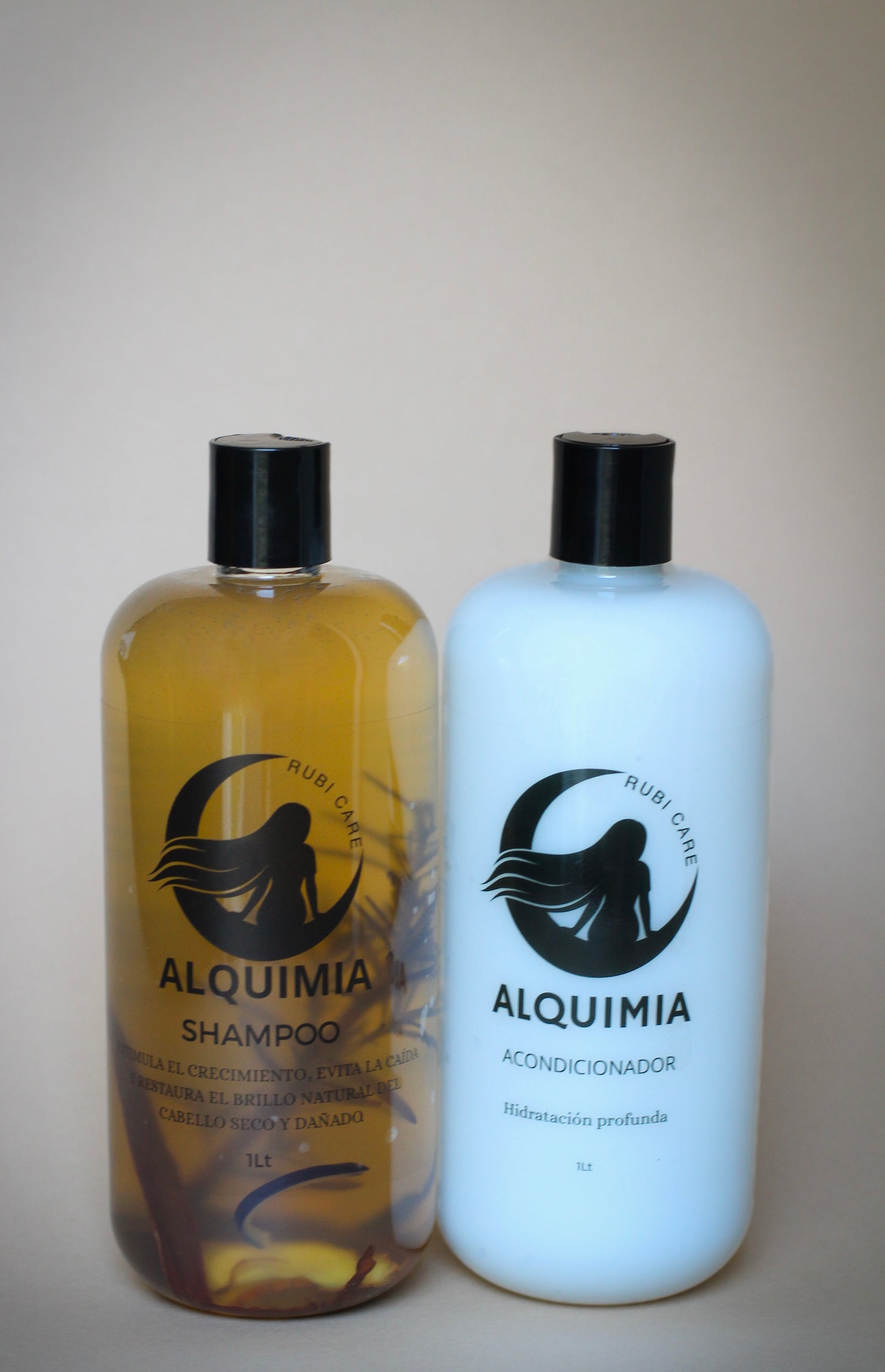 Shampoo y Acondicionador Alquimia, 1 litro.