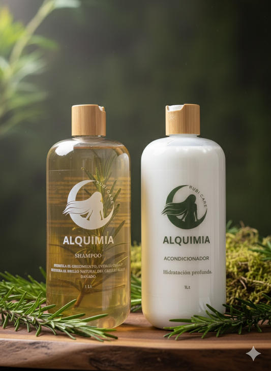 Shampoo y Acondicionador Alquimia, Litro